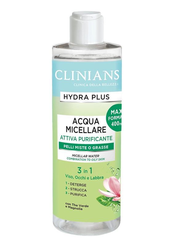 CLINIANS Acqua Micellare 3 In 1 Pelli Miste O Grasse 400Ml