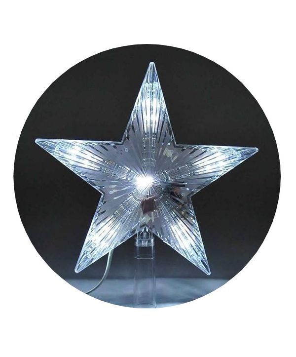 Sternförmige Weihnachtsbaumspitze Mit LED-Lichtern