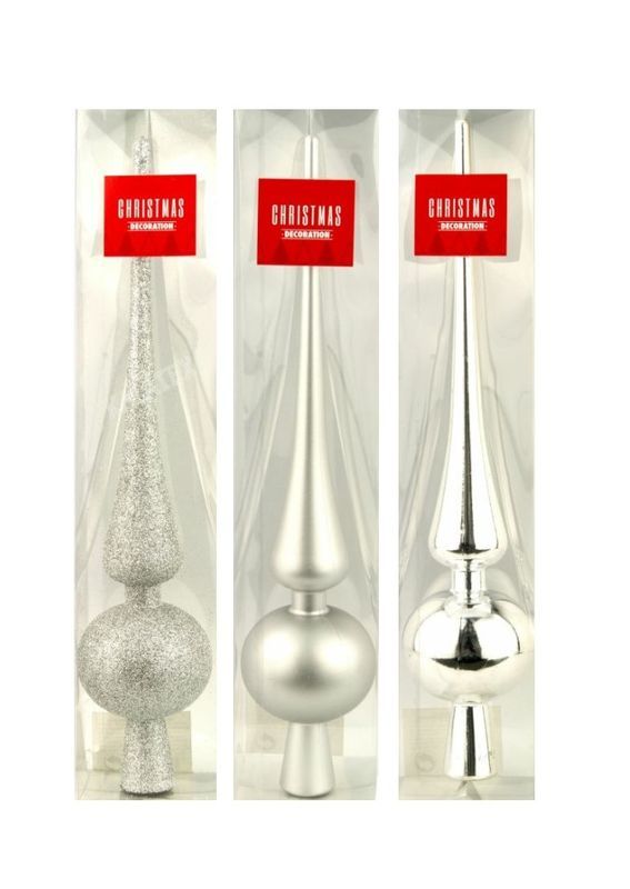 Christbaumkugel Silber  - Sortiert