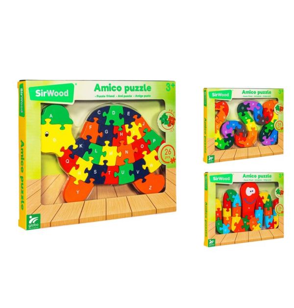 Holzpuzzle Mit 26 Teilen