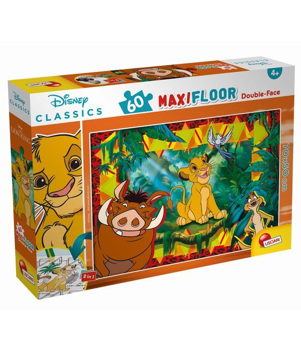 DISNEY Puzzle Double-Face De Il Re Leone 60 Pezzi
