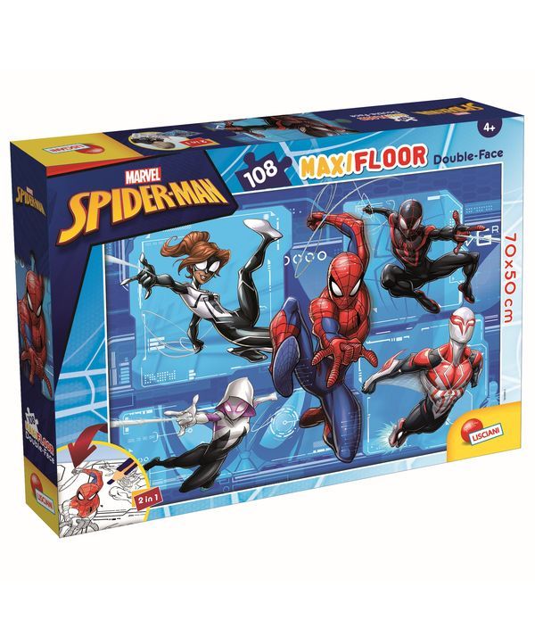 MARVEL Puzzle Double-Face Di Spiderman 108 Pezzi