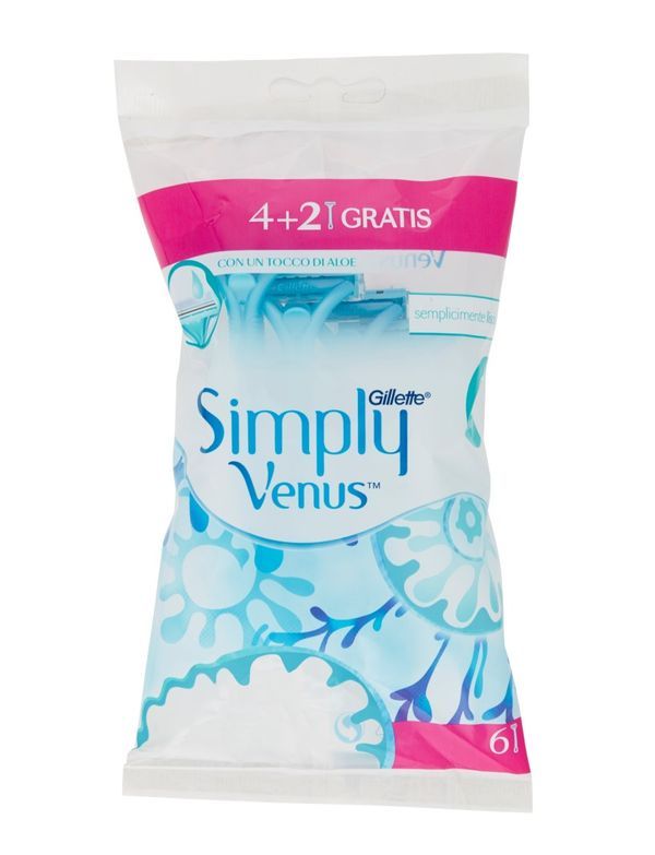 GILLETTE Simply Venus Rasoi A 2 Lame 