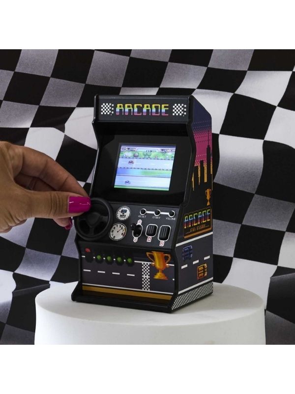 Jeux Pour Enfants Mini Arcade Rétro Voiture Racer Avec 30 Jeux 8Cm