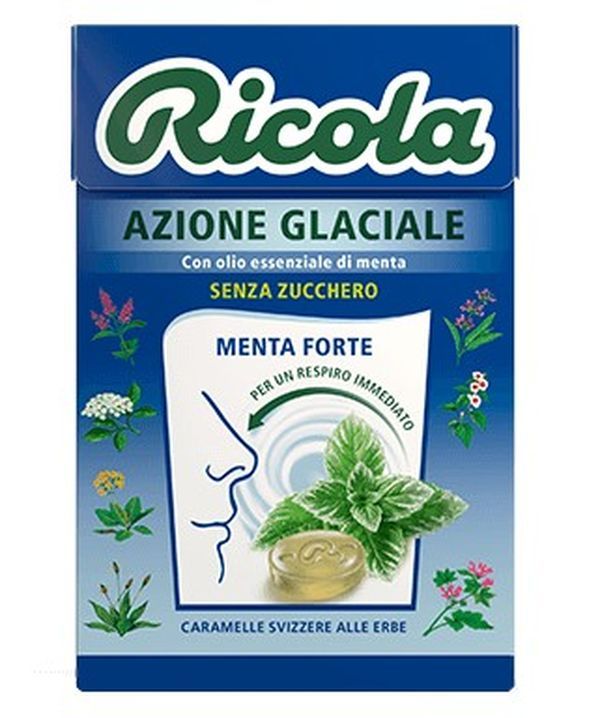 RICOLA Con Erbe Delle Alpi Svizzere E Menta Glaciale 50G