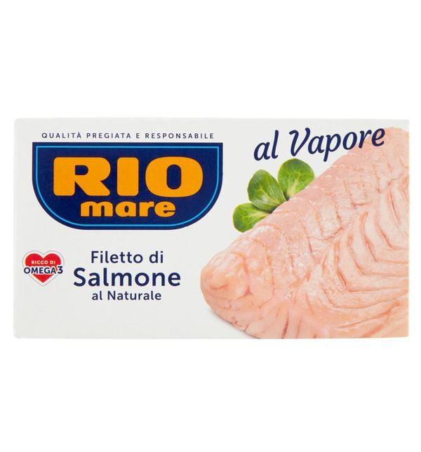 RIO MARE Filetto Di Salmone Al Naturale Al Vapore 150G