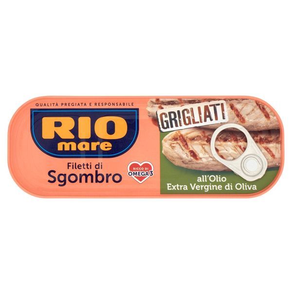 RIO MARE Filetti Di Sgombro All'Olio Extra Vergine Di Oliva Grigliati 120G
