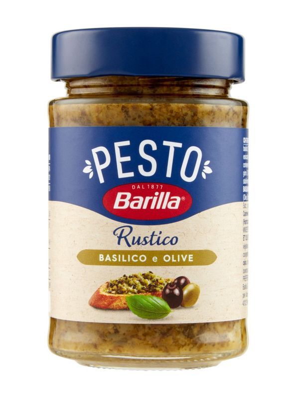 BARILLA Pesto Rustico Basilico E Olive 200G