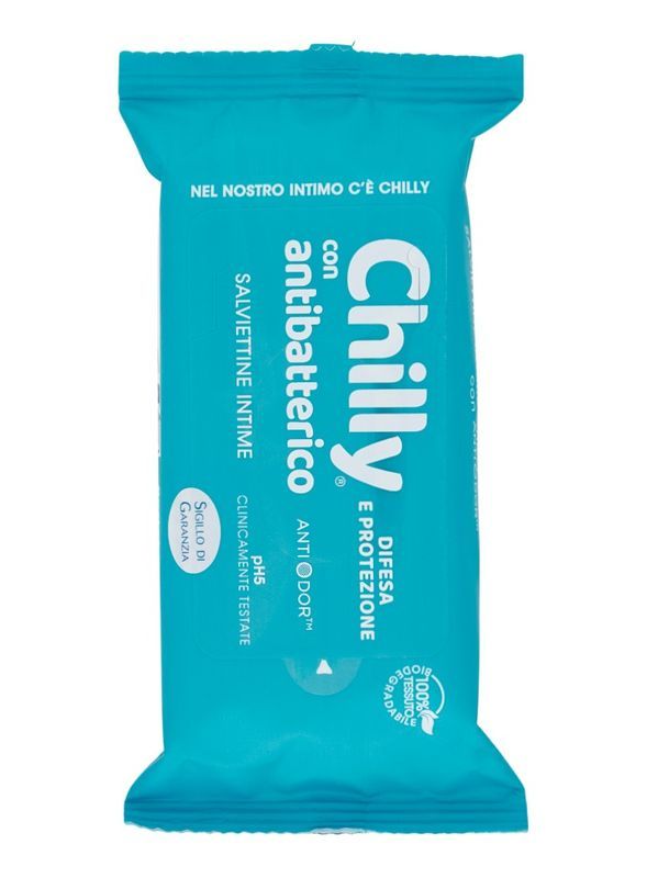 CHILLY Lingettes Intimes Effet Antibactérien 12 Pièces