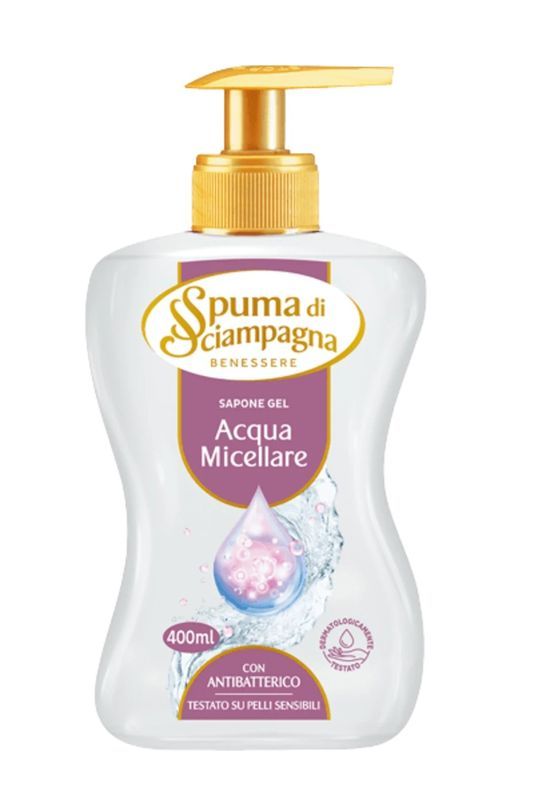 SPUMA DI SCIAMPAGNA Sapone Crema Acqua Micellare 400Ml