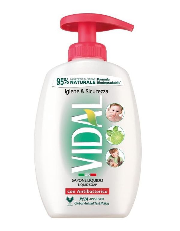 VIDAL Sapone Liquido Mani Antibatterico 300Ml