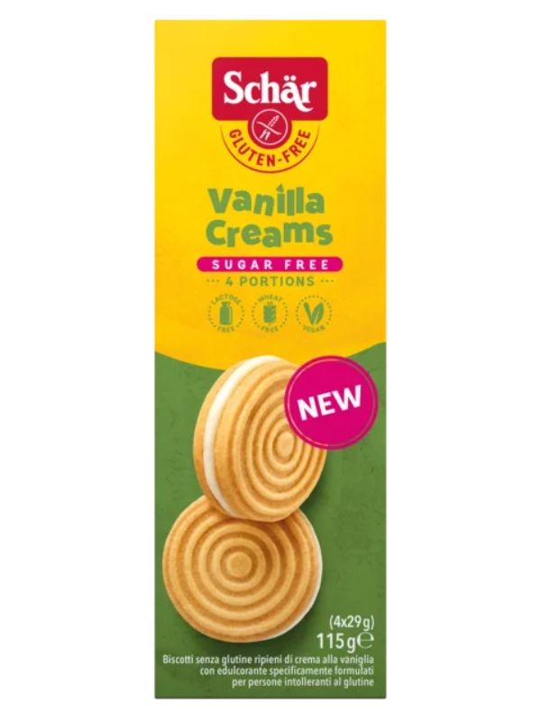 SCHAR Crèmes Vanille Sans Gluten 115gr