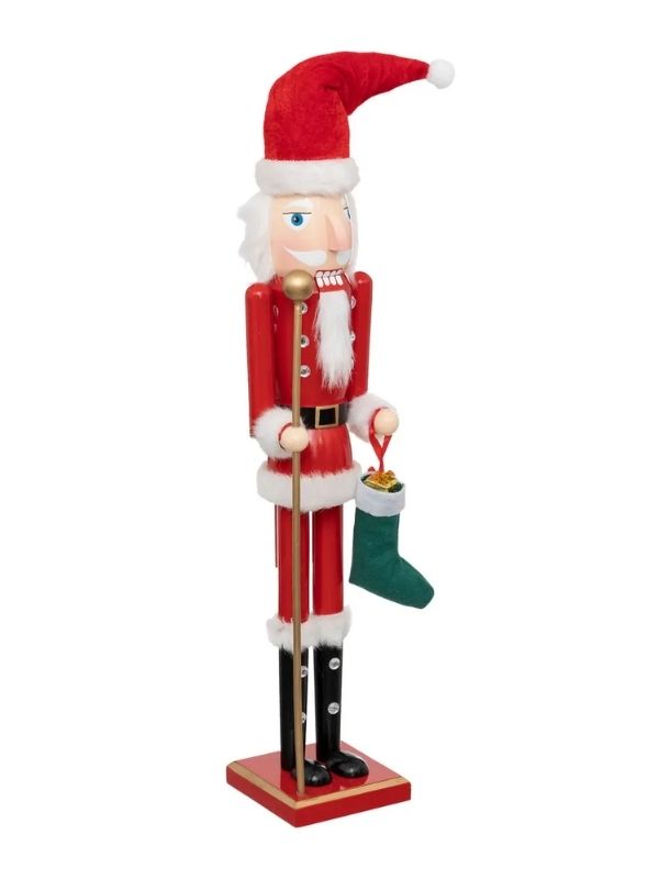 Schiaccianoci Natalizio Babbo Natale 60Cm