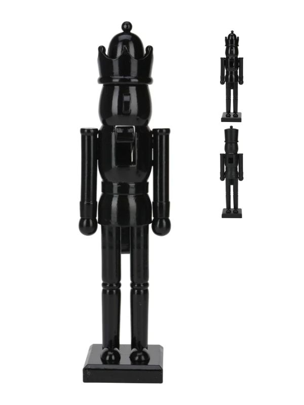 Casse-Noisette De Noël Bois Noir 38Cm - Assortis