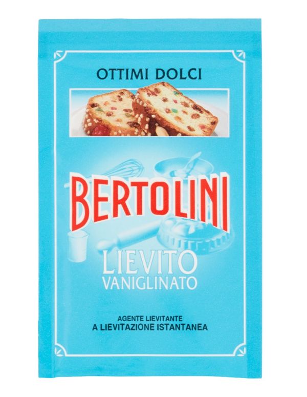 BERTOLINI Lievito Vanigliato Per Dolci - 4 Bustine