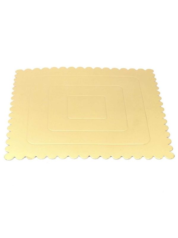 Articolo Da Pasticceria 5 Porta Torta I Cartone Dorato 25Cm