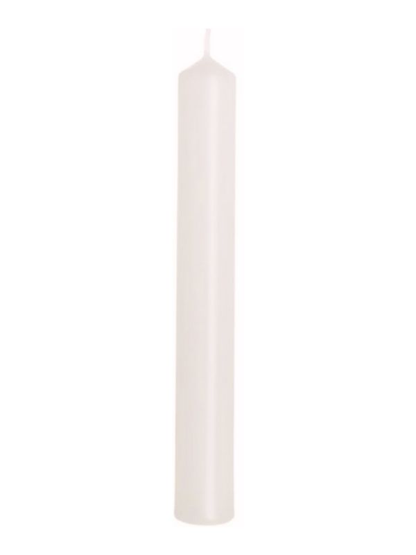 Satz Mit 10 Stabkerzen Many Weiß 25Cm