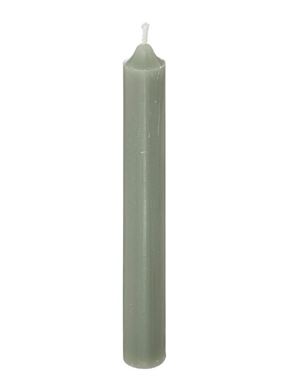 Satz Mit 10 Stabkerzen Hugo Eukalyptusgrün 16Cm