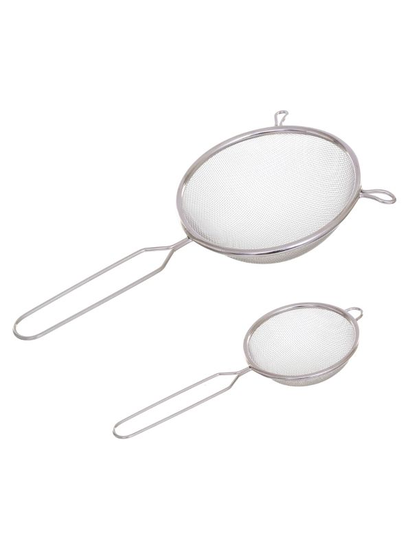 Lot de 2 passoires en acier inoxydable 2 pièces