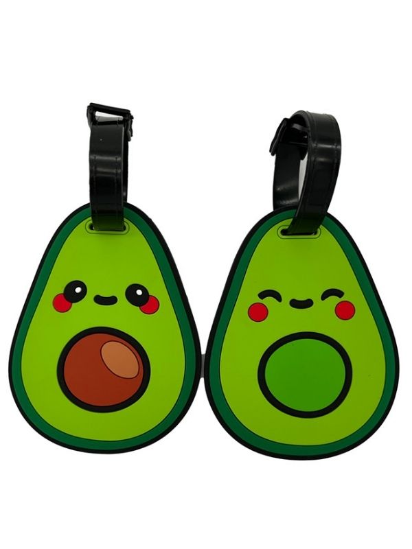Set Di 2 Etichette Per Bagagli In Pvc Avocado 
