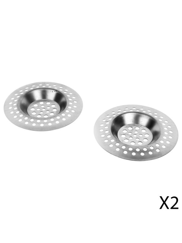 Set Di 2 Griglie Per Lavello Acciaio 7cm