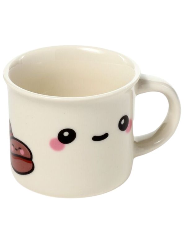 Set Di 2 Tazzine Da Caffè In Porcellana Kawaii 