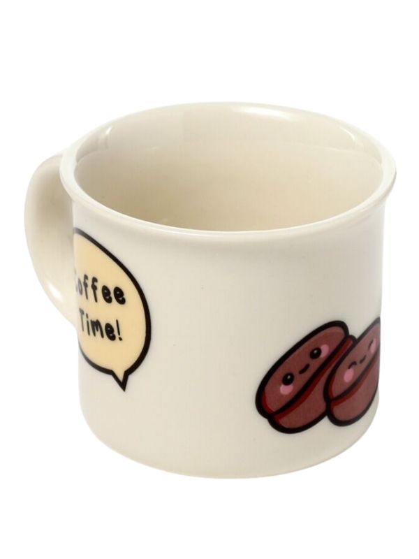 Set Di 2 Tazzine Da Caffè In Porcellana Kawaii 