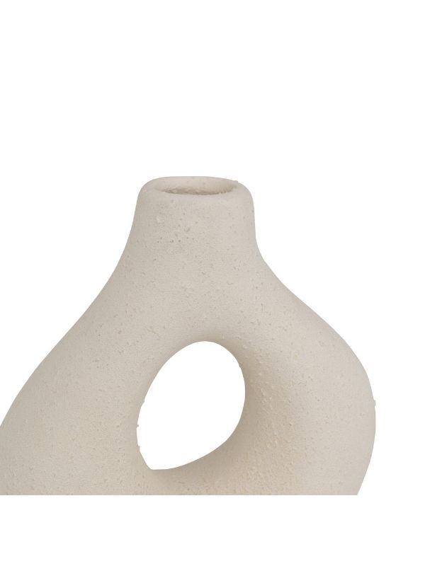 3Er Set Vasen Aus Weißer Keramik 9Cm