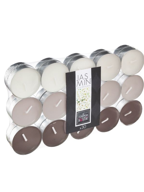 Set Di 30 Tealight Profumate Nina Gelsomino 