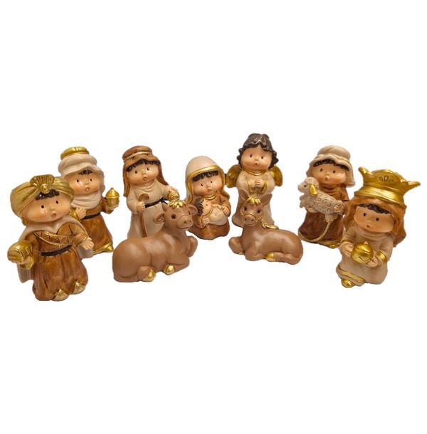 Set Natività 9 Pezzi 13Cm