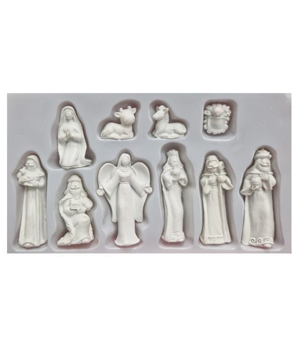 Set Natività Bianco 10 Pezzi