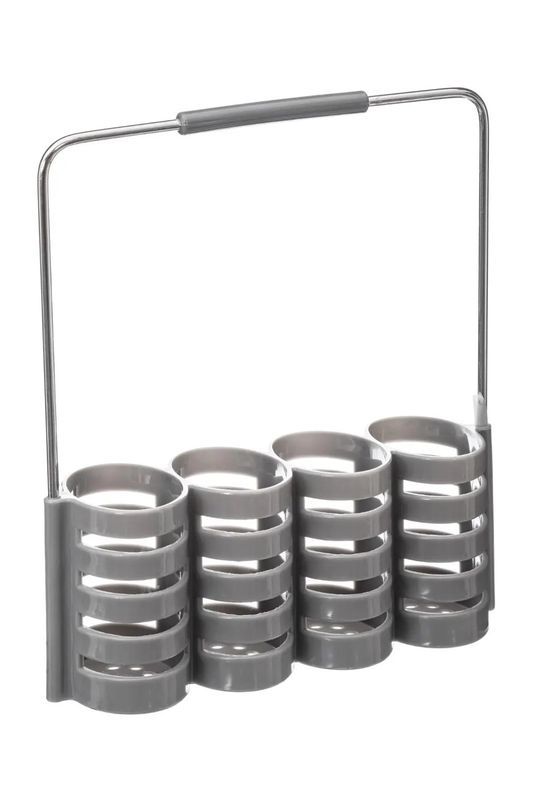 Besteckset Geo Grigio 24 Stücke Mit Besteckhalter
