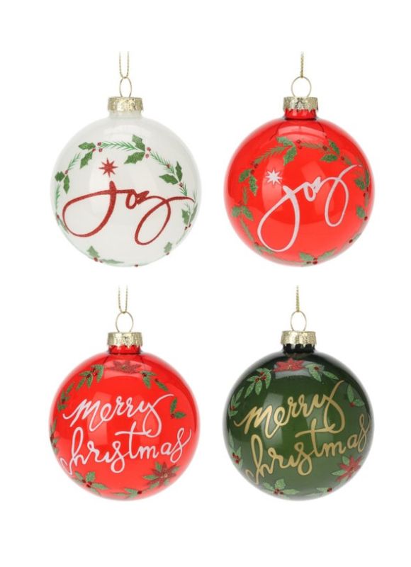 Dekorierte Glaskugel Anhänger 8Cm