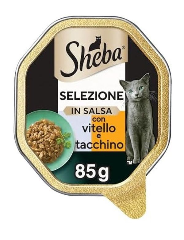 SHEBA Nassfutter Kalb Und Truthahn 85G