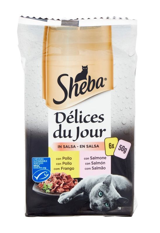 SHEBA Nassfutter Huhn Und Lachs 300G