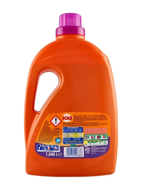 SOLE Détergent Pour Lave-Linge Fraîcheur Naturelle 1845Ml