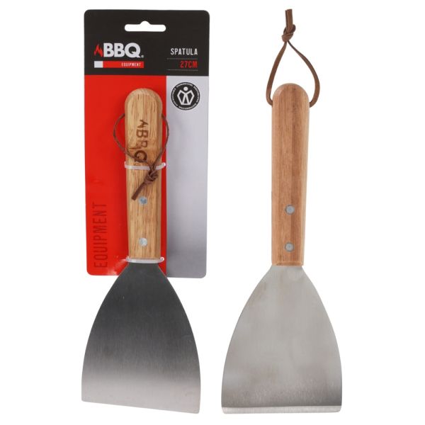 Spatule BBQ manche en bois 27 cm