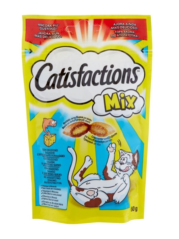 CATISFACTION Mix Snacks Saumon Et Fromage 60G