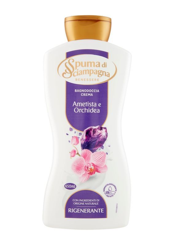 SPUMA DI SCIAMPAGNA  Bain Douche Améthyste Et Orchidée 650Ml