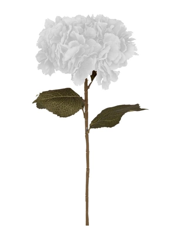 Stelo Di Ortensia Bianco 83Cm