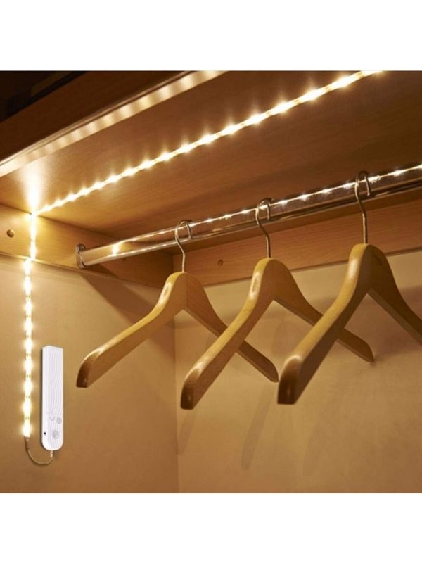 Ruban Rgb 90 Leds Blanches Avec Detecteur De Mouvement 300Cm