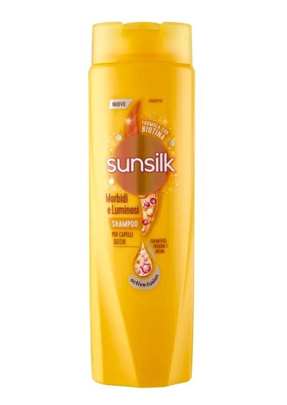 SUNSILK Shampoo Morbidi E Luminosi Per Capelli Secchi Con Mix Oli 250Ml
