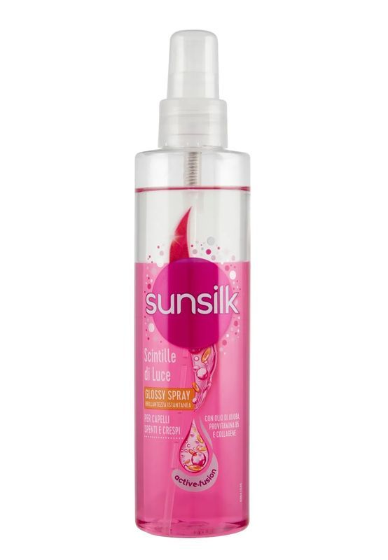 SUNSILK Spray Scintille Di Luce Per Capelli Crespi Con Olio Di Jojoba 200Ml