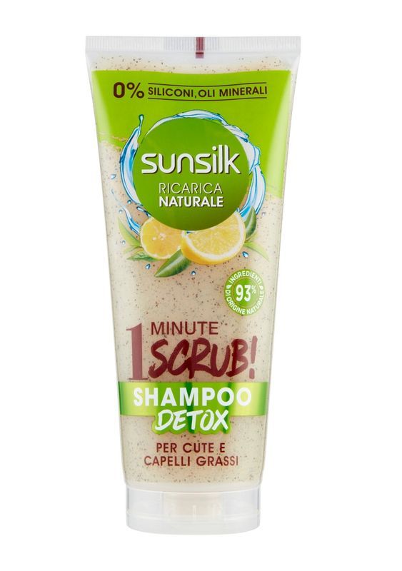 SUNSILK Shampoo Scrub Per Capelli Grassi Con Limone 220Ml