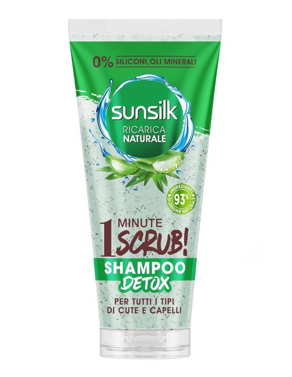 SUNSILK Shampoo Scrub Per Tutti I Capelli Con Aloe Vera 220Ml