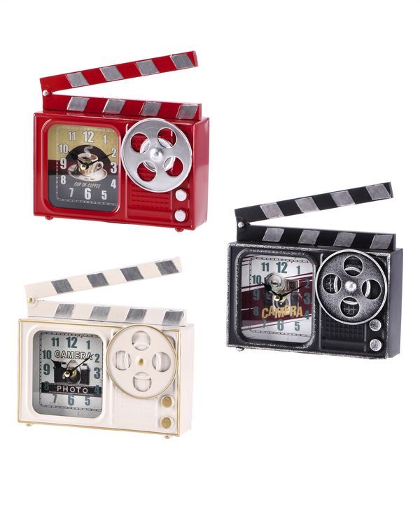 Horloge Ciak Deco 21X6X22Cm - Assortis
