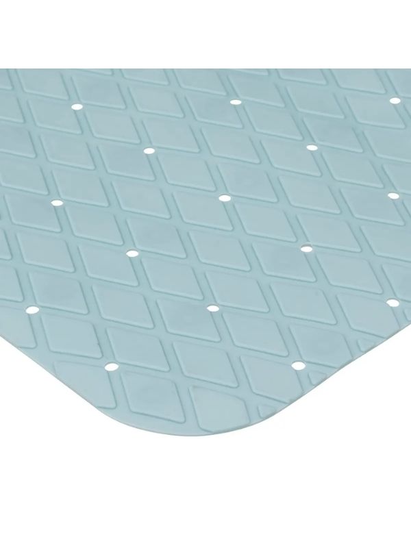 Hellblauer Pvc-Badevorleger 70X35Cm