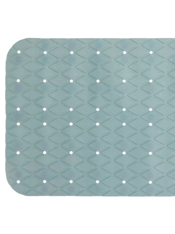 Hellblauer Pvc-Badevorleger 70X35Cm
