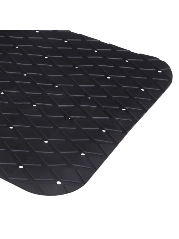 Pvc-Badematte Anthrazit 70X35Cm