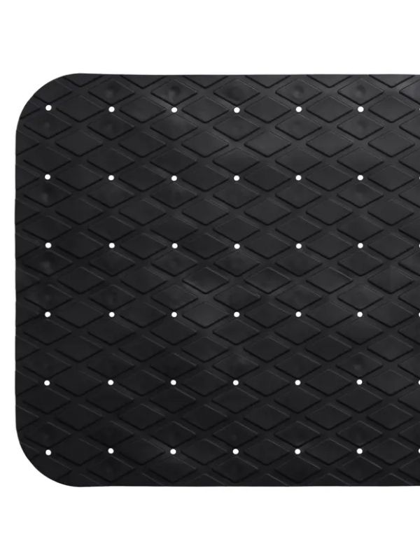 Pvc-Badematte Anthrazit 70X35Cm